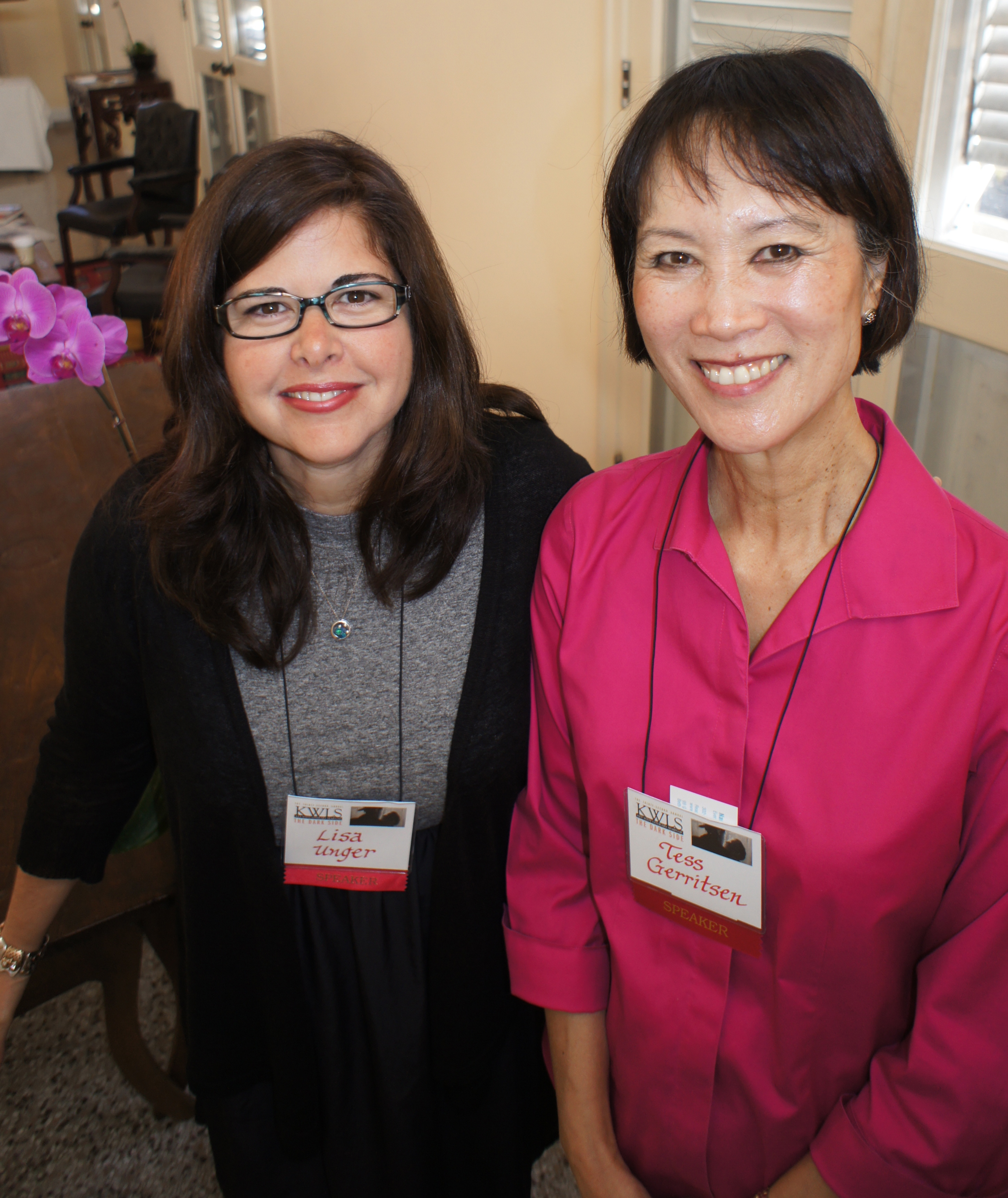  Tess Gerritsen and Lisa Unger at 2014 Key West Literary Seminar 