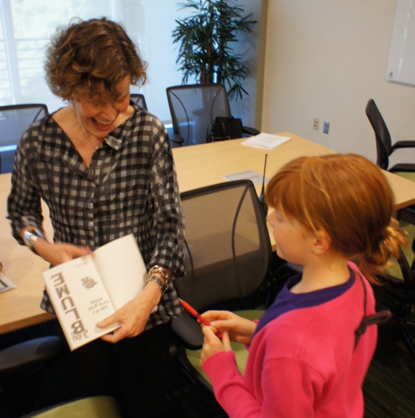 Judy Blume signs her book for Ocean at 2015 TBT Festival of Reading