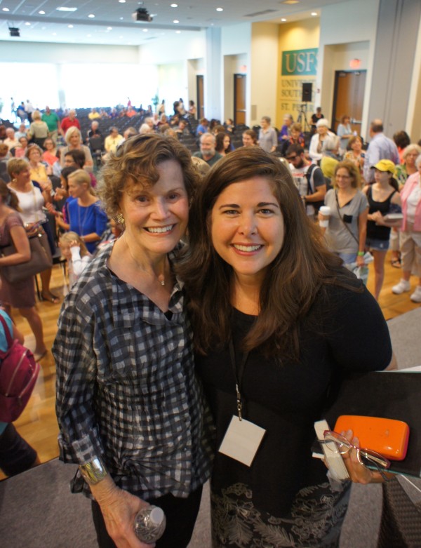 Judy Blume and Lisa Unger. 2015 Tampa Bay Times Festival of Reading. 