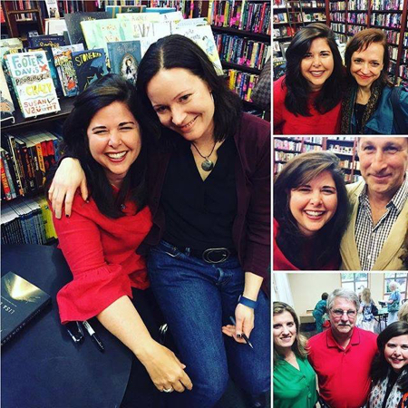 Lisa Lutz, Megan Abbott, Chris Pavone, Allison Leotta and Lisa Unger. Mysterious Bookshop. Ink and Bone Book Tour.