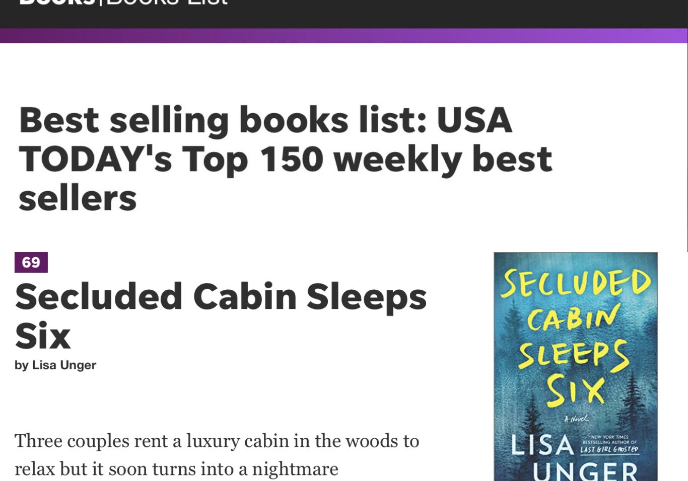 USA Today Bestseller - Secluded Cabin Sleeps Six