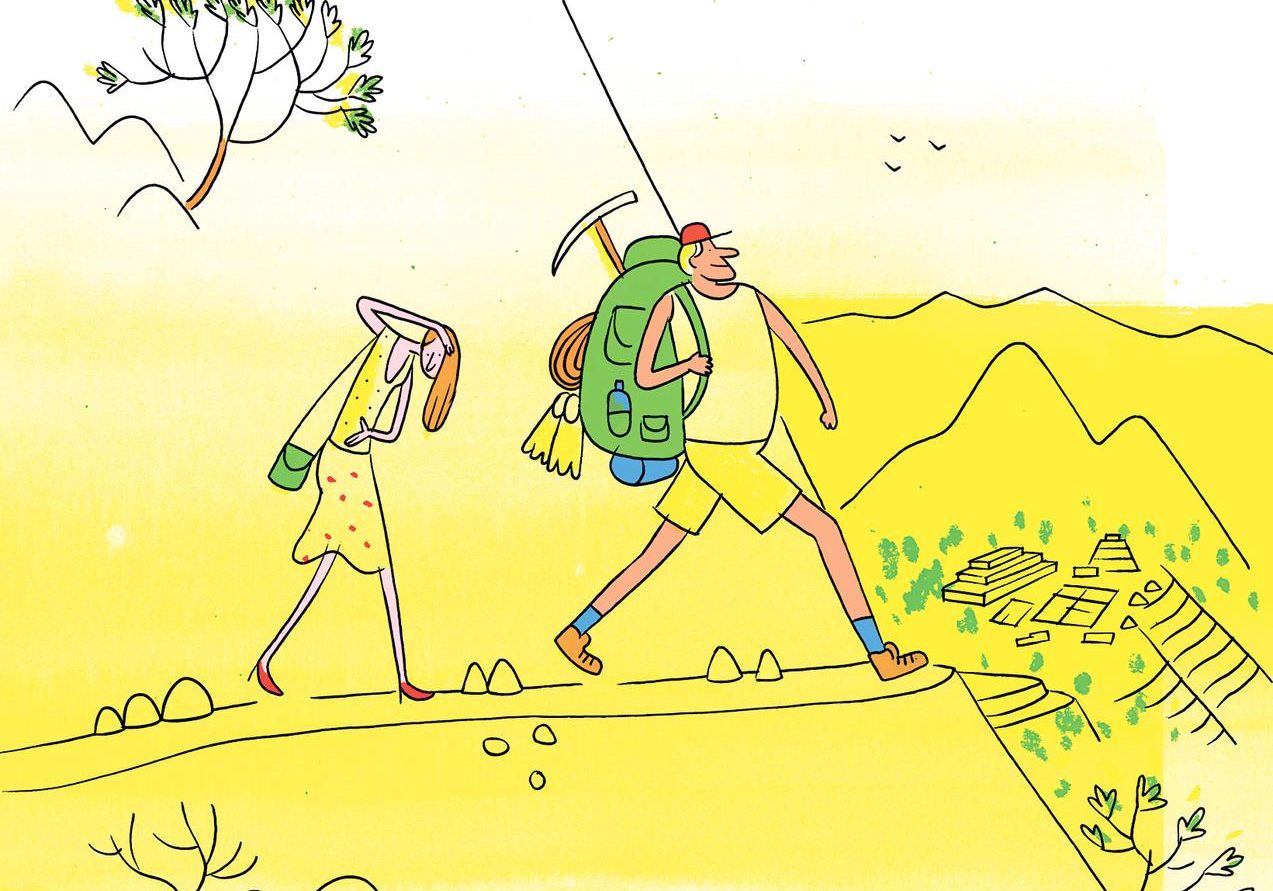 Wall Street Journal - Lisa Unger on a Comfort Junkies Resistance to Adventure Travel - Art by Yann Le Bec